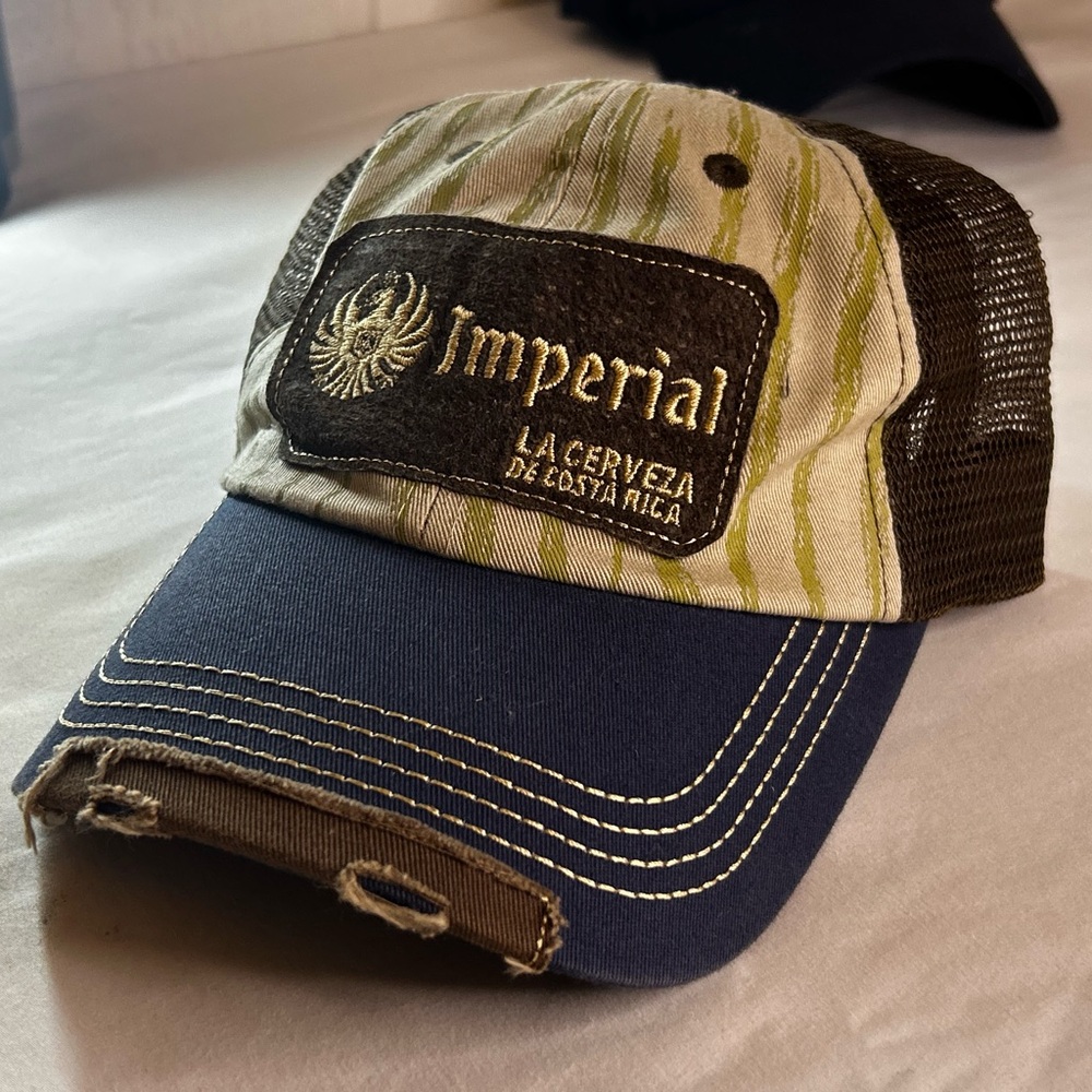 Imperial Trucker Hat with Distressed Brim